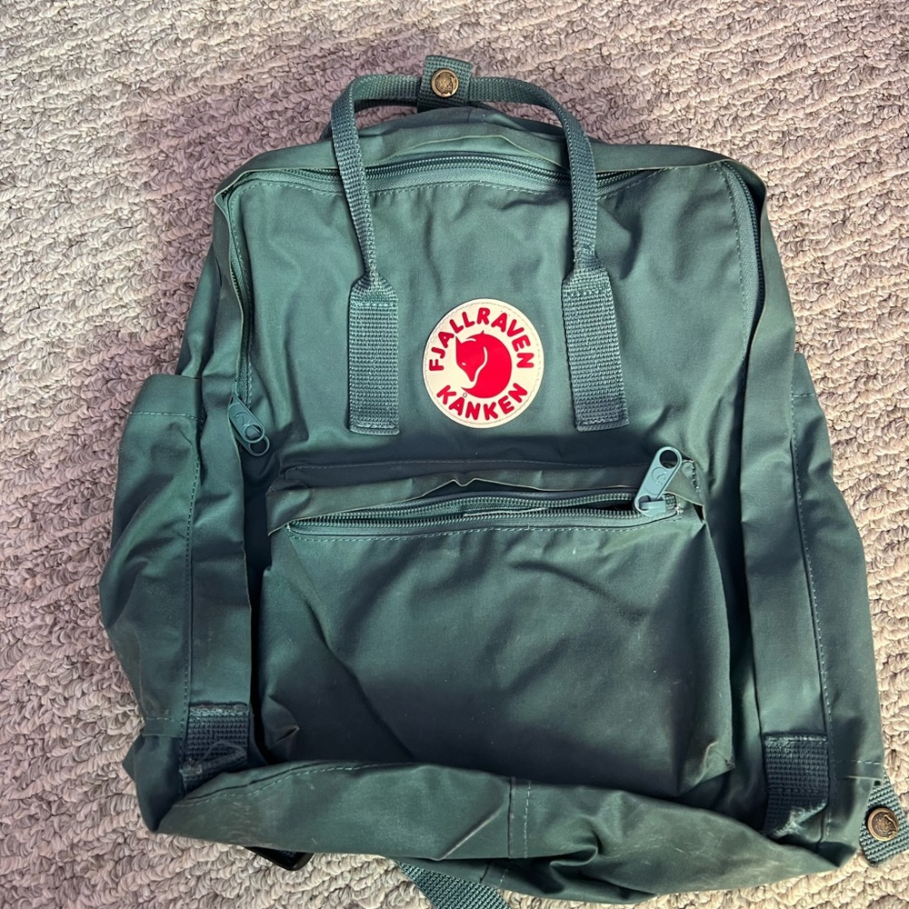 Fjallraven frost green backpack